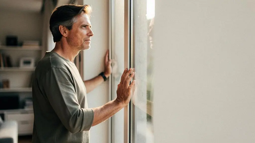 Professionnel serein installé dans un espace de travail lumineux, symbolisant la négociation réussie du travail à distance